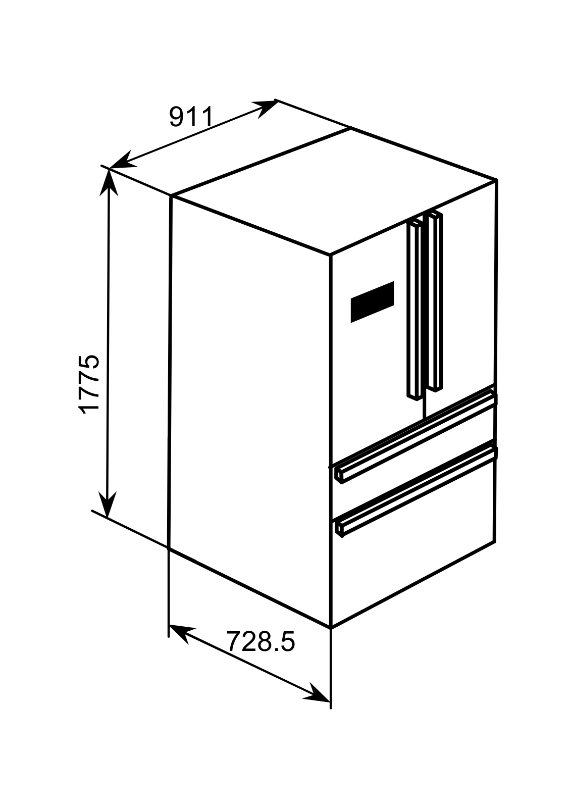 Baumatic B40DSS Technical Drawing