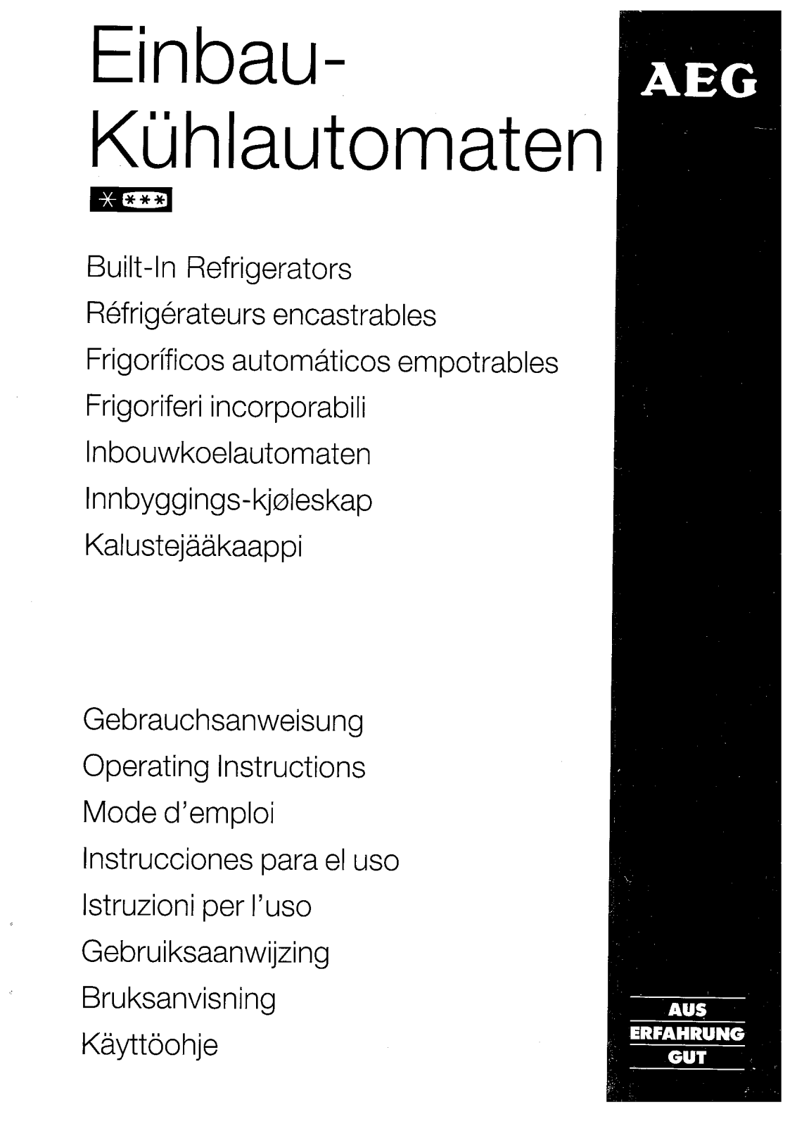 AEG S1649-5E User Manual