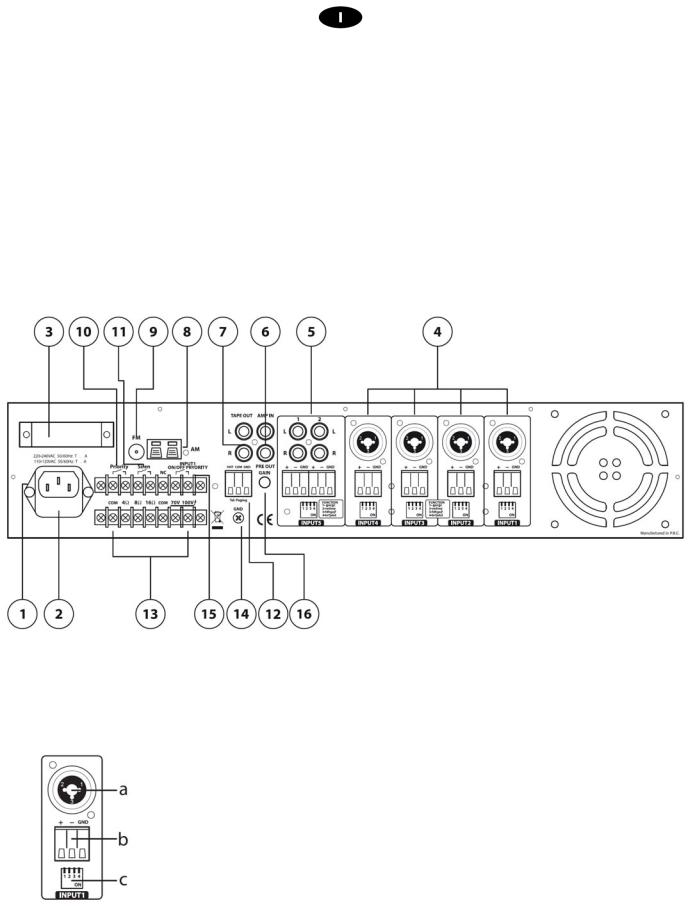 Proel ACDT180 INSTRUCTION MANUAL