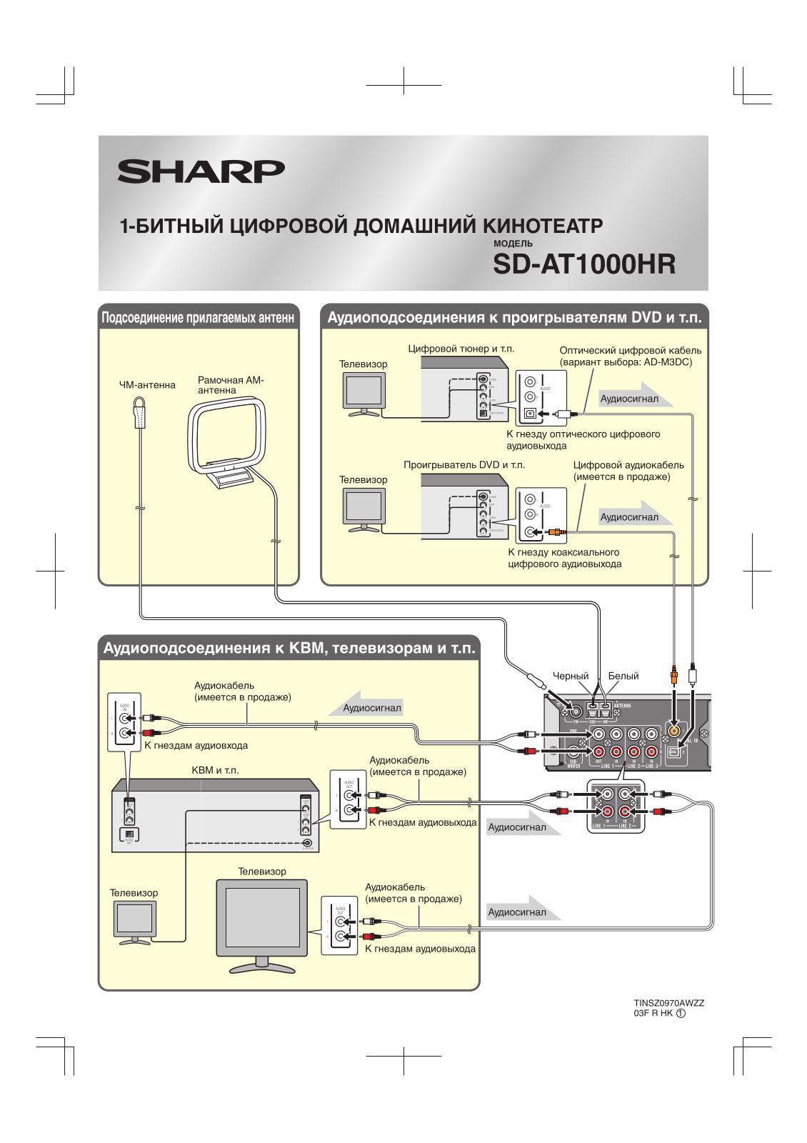 Sharp SD-AT1000HR User Manual