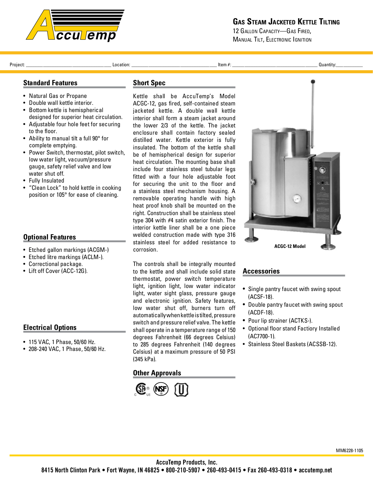 AccuTemp ACGC-12 User Manual