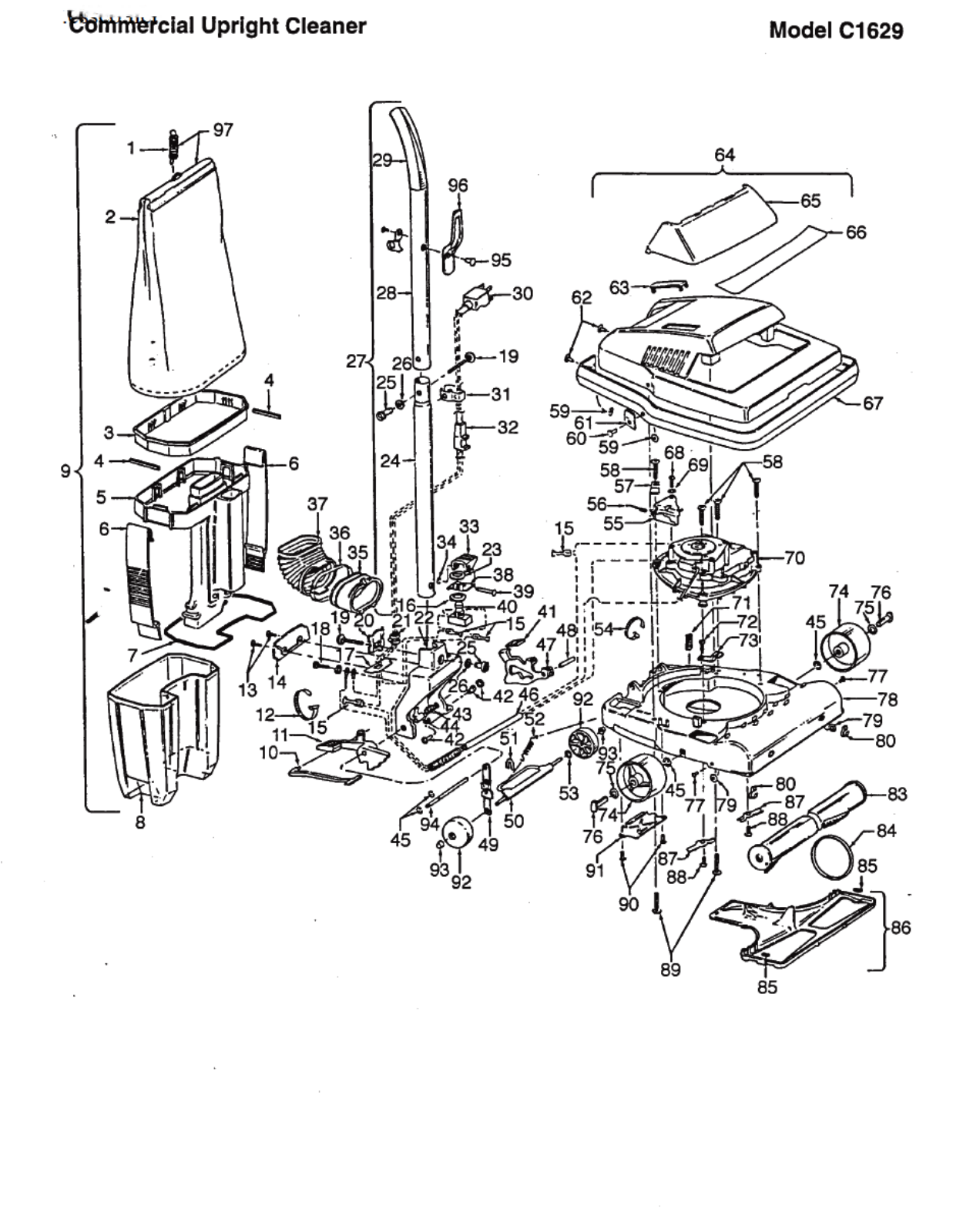 Hoover C1629 Owner's Manual