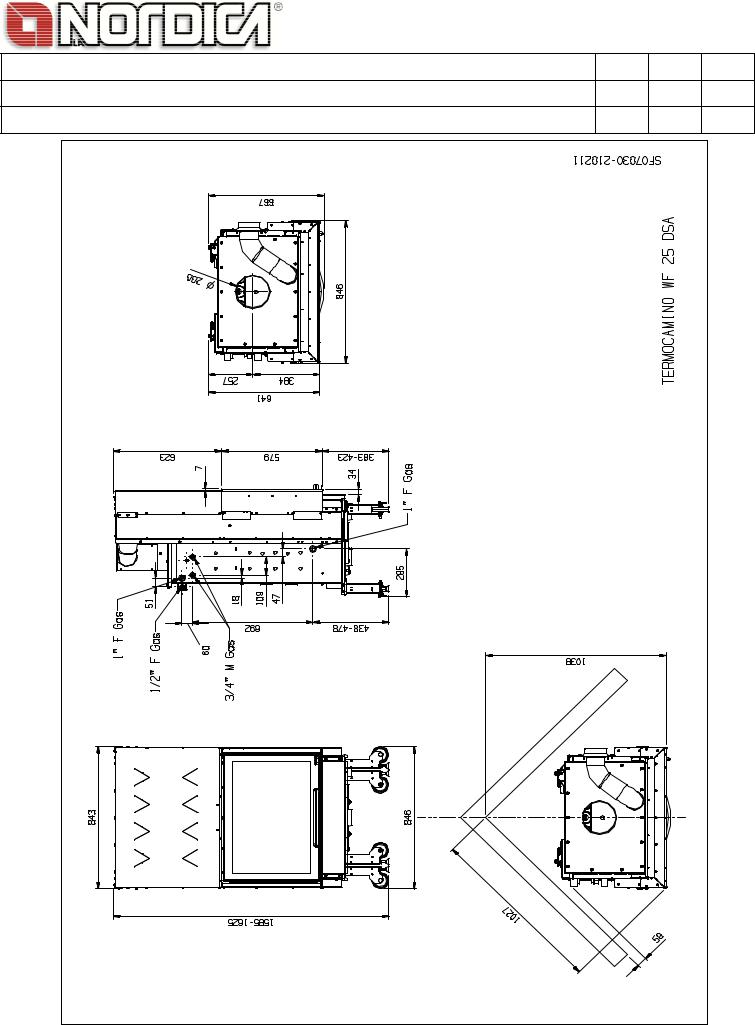 La Nordica TermoCamino WF25 D.S.A. Datasheet