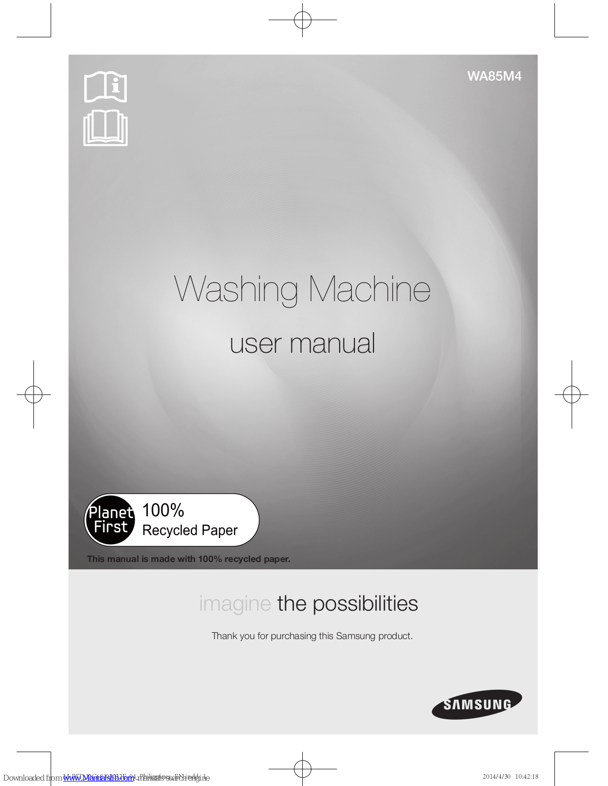 Samsung WA85M4 User Manual