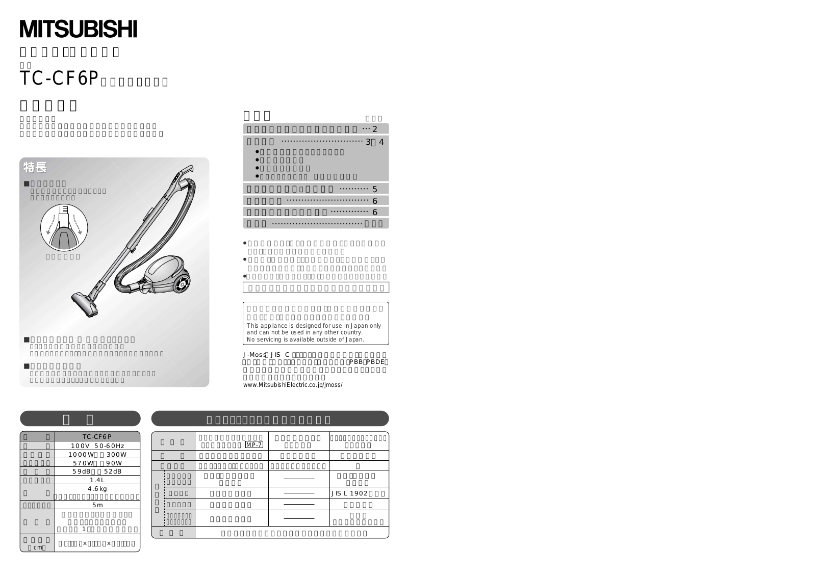 Melco TC-CF6P User Manual