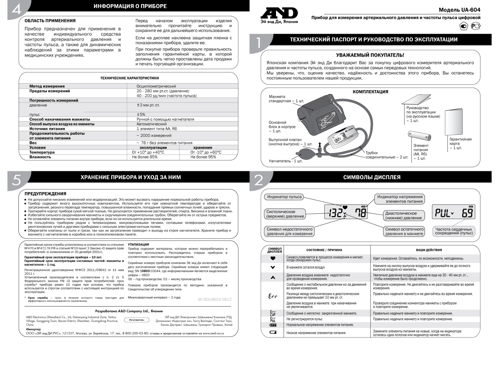 And UA-604 User Manual