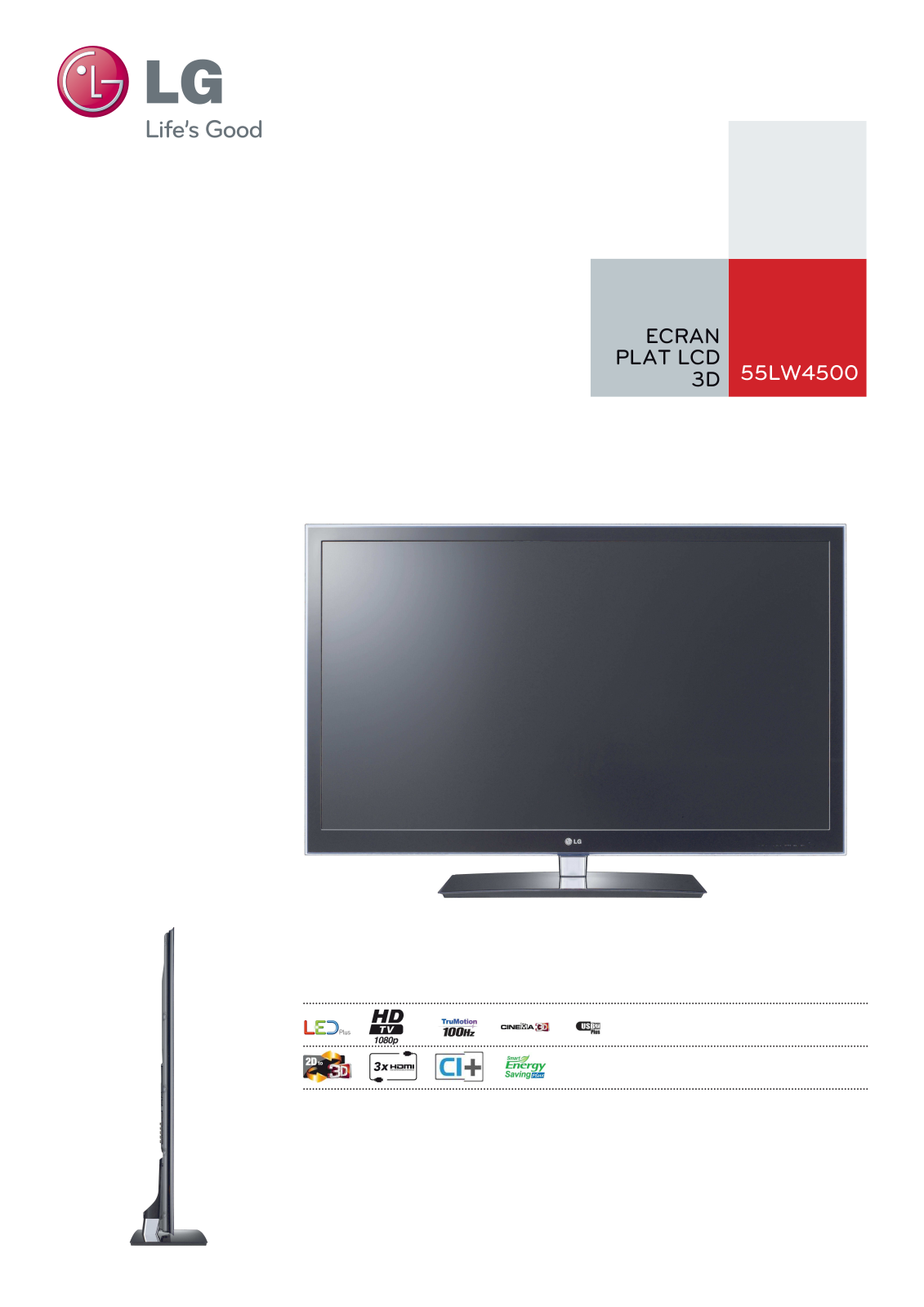 LG 55LW4500 User Manual