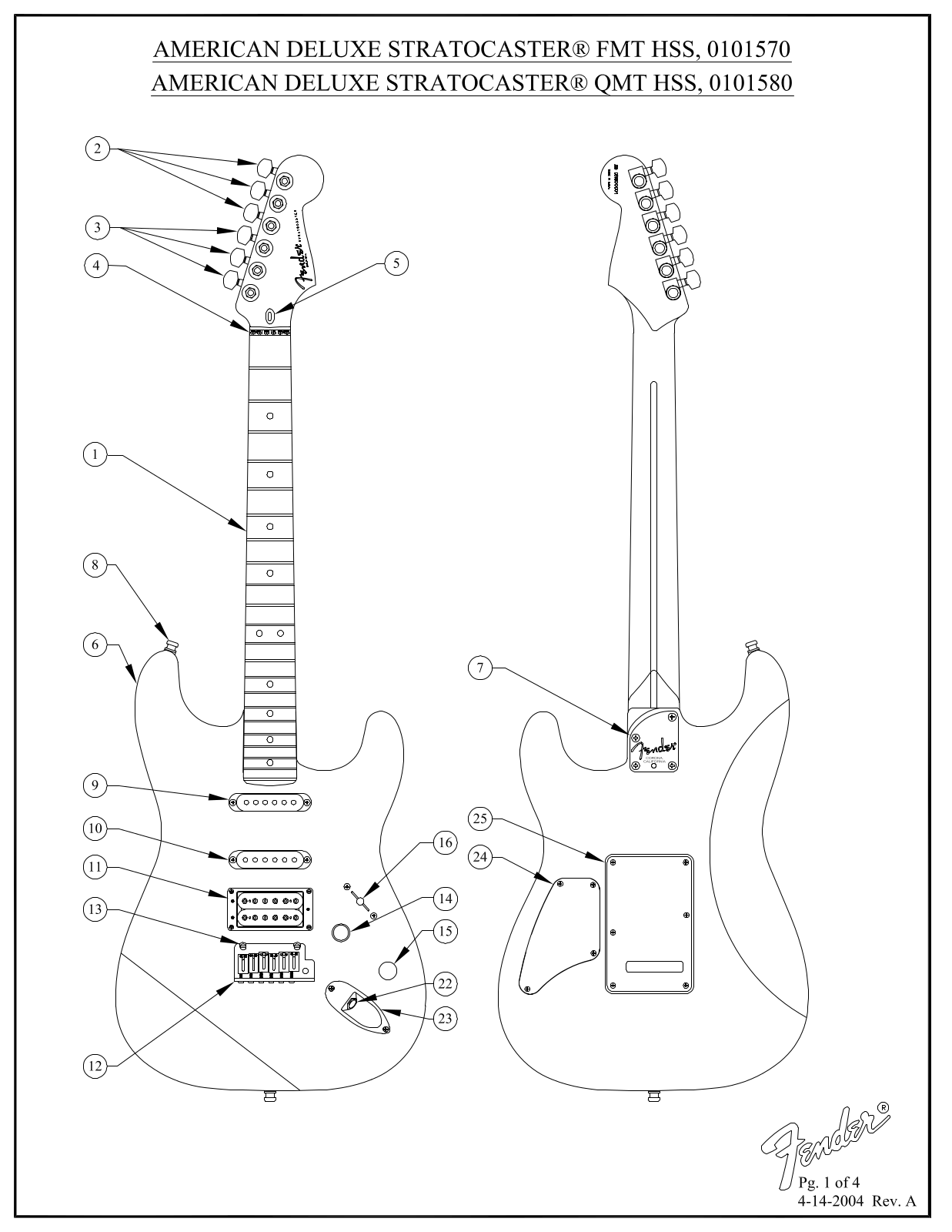 Fender American-Deluxe-Stratocaster-HSS Service Manual