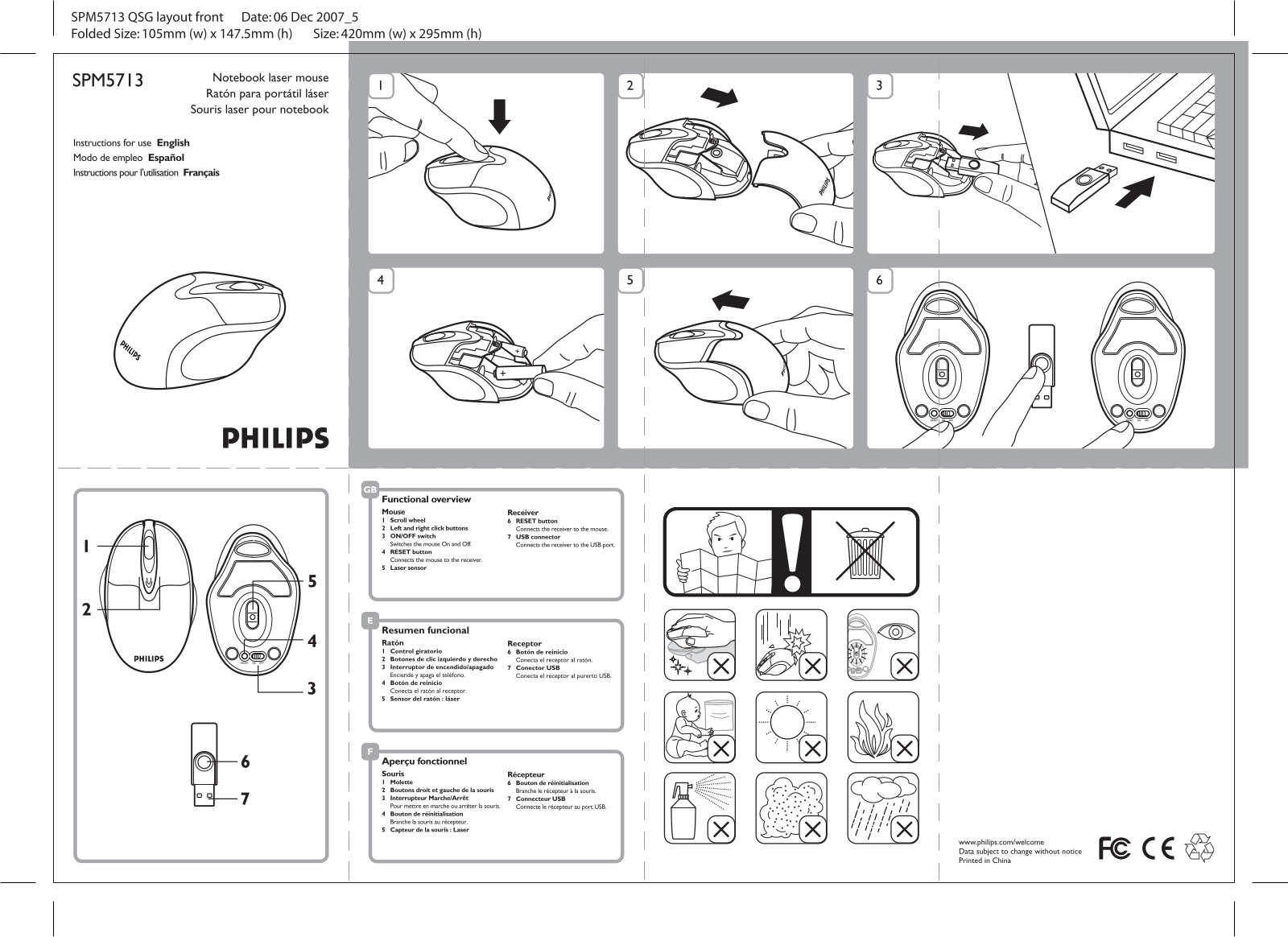 Philips SPM5713 User Manual