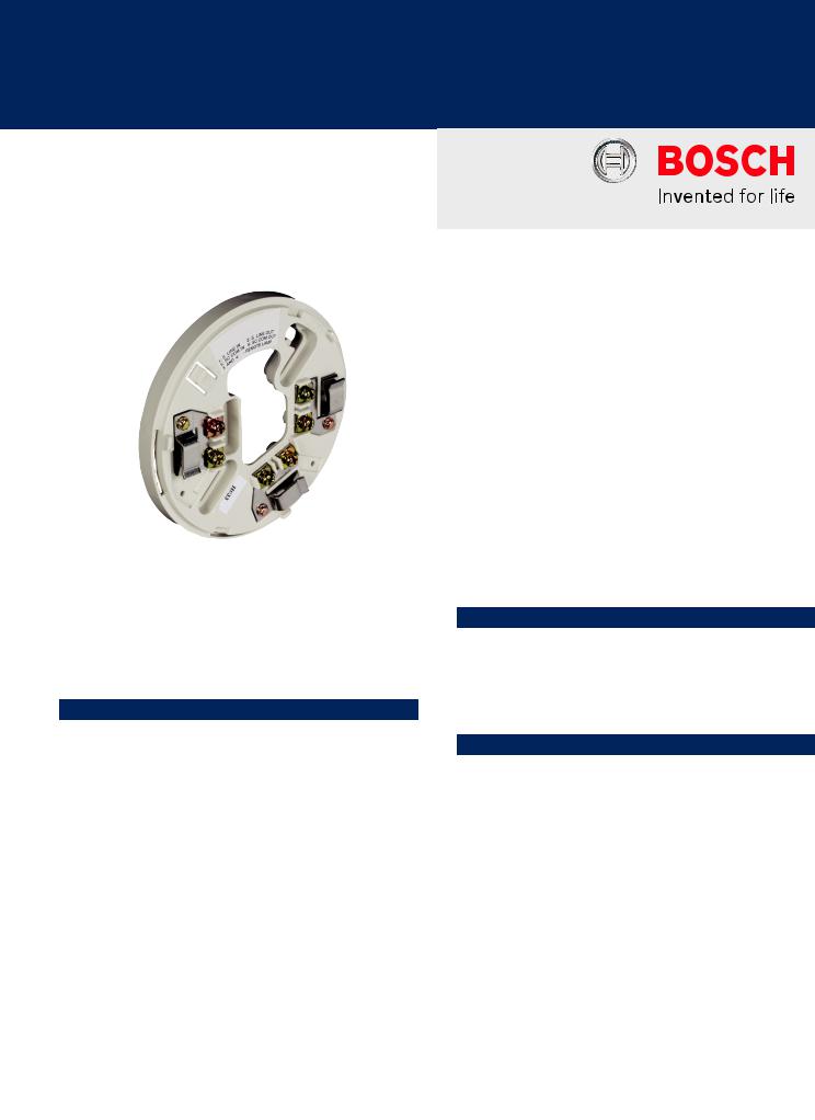 Bosch FAA-325-B4 Specsheet