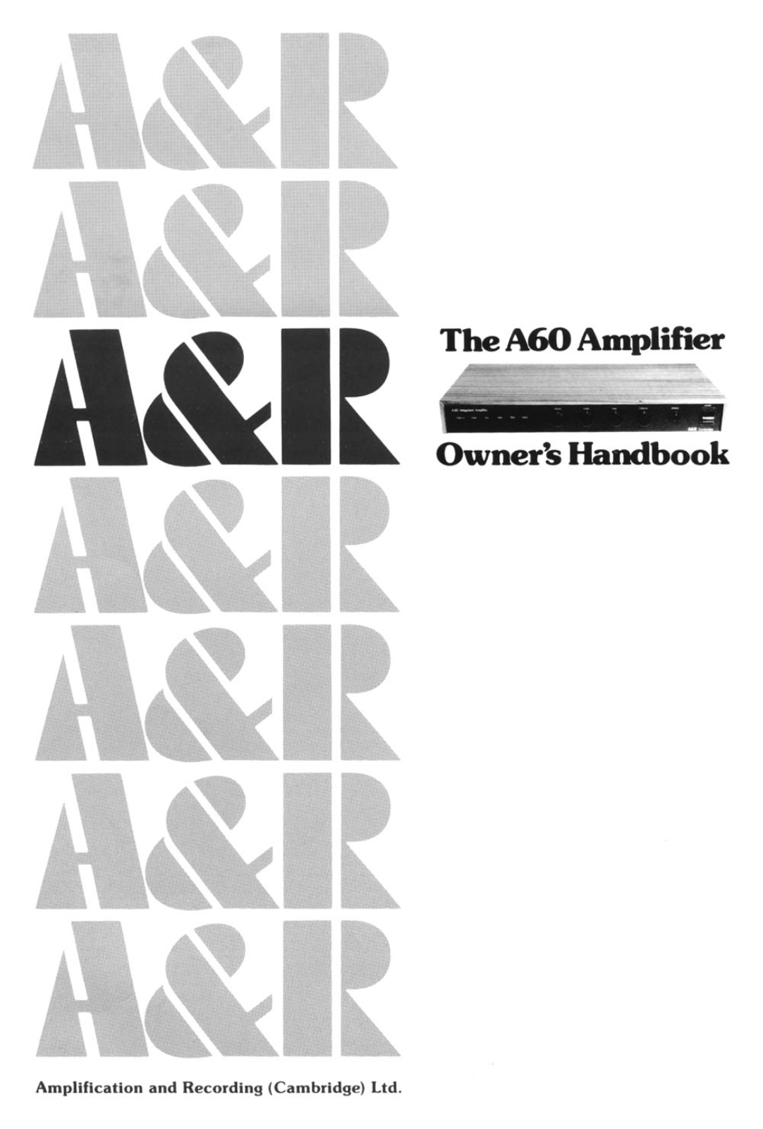 Arcam A-60 Owners manual