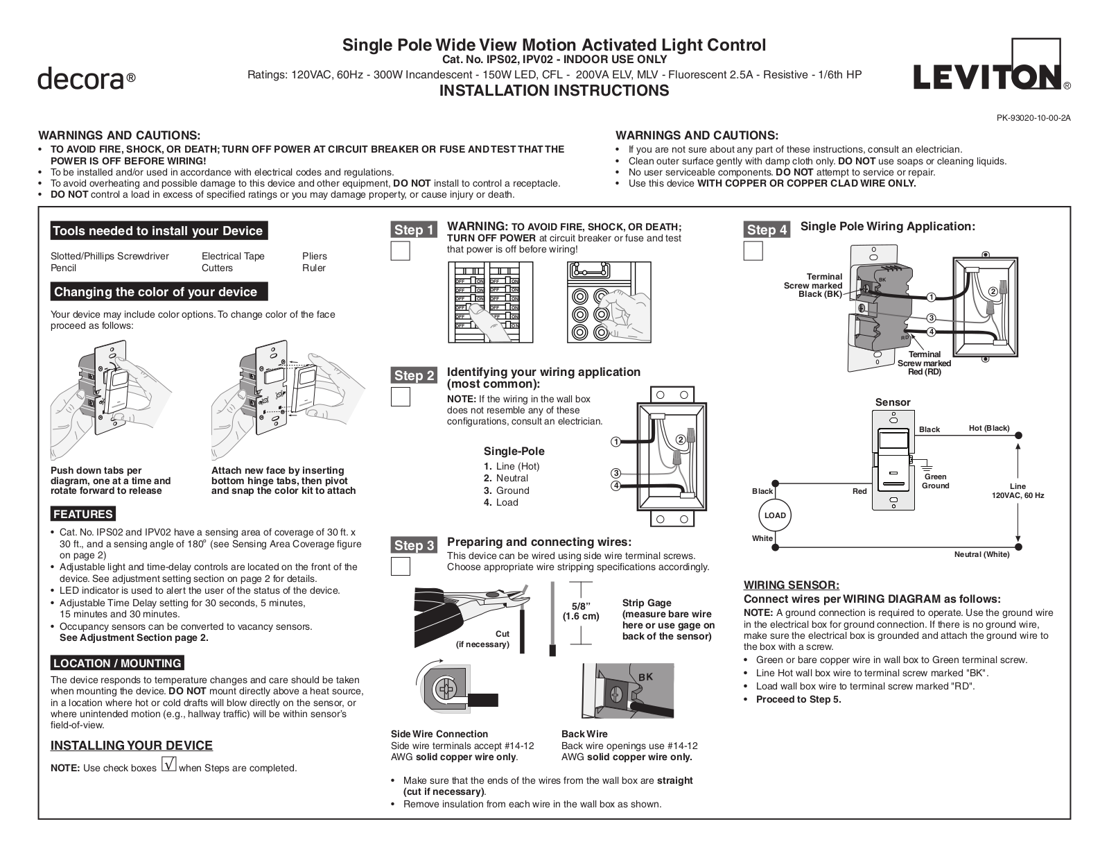 Leviton IPV02-1LW Installation Manual - ManualMachine.com