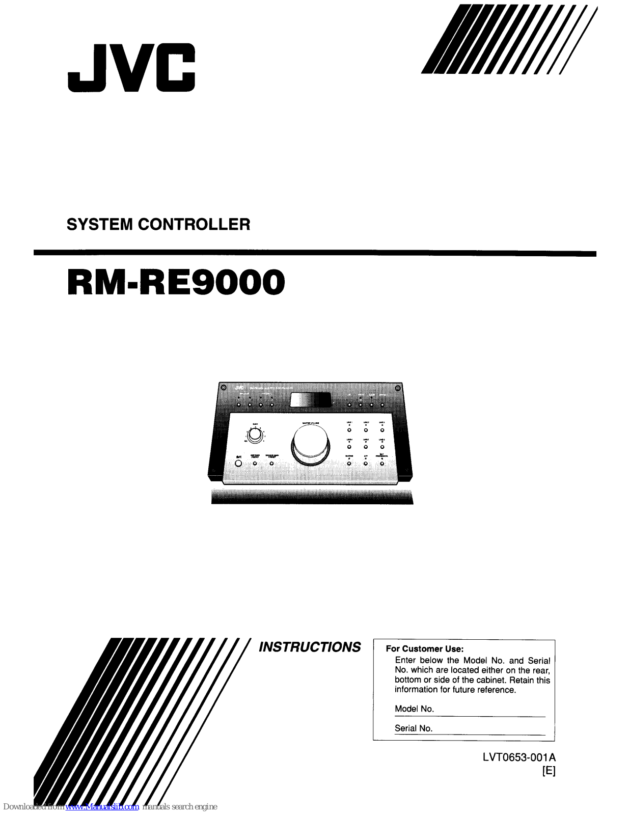 JVC RM-RE9000E Instructions Manual