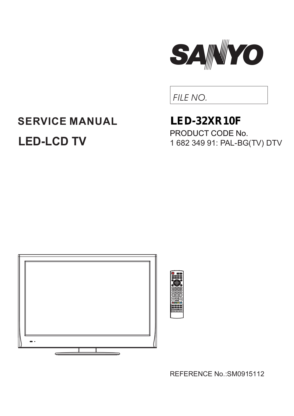 Sanyo LED-32XR10F Schematic