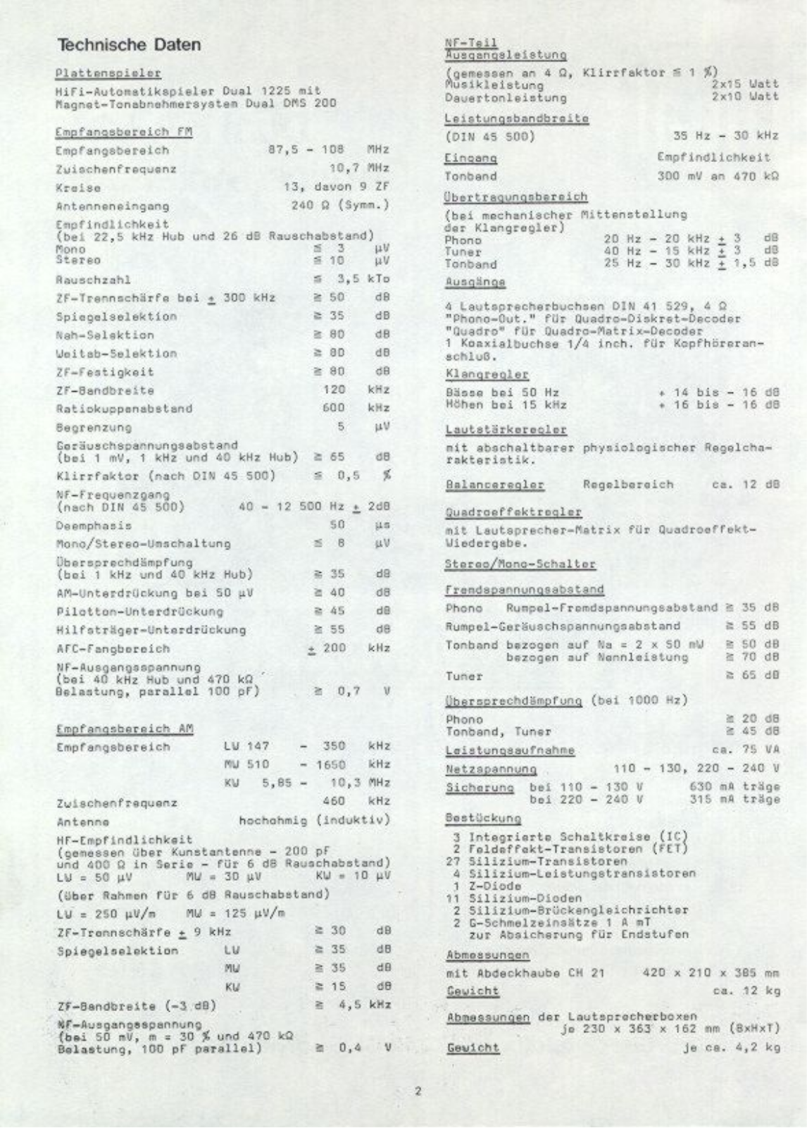Dual Service Manual für KA 32 L  Copy 