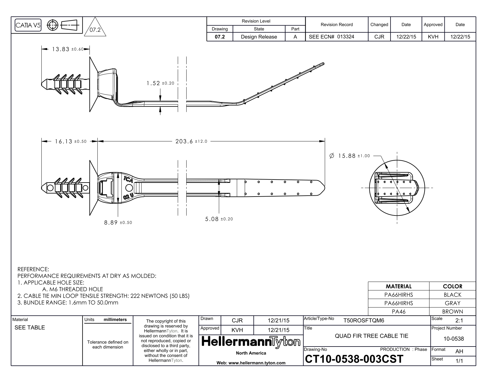 HellermannTyton T50ROSFTQM6 Reference Drawing - ManualMachine.com