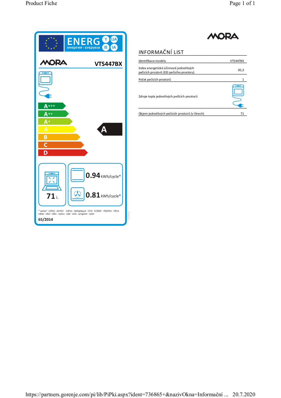 Mora VTS 447 BX User Manual