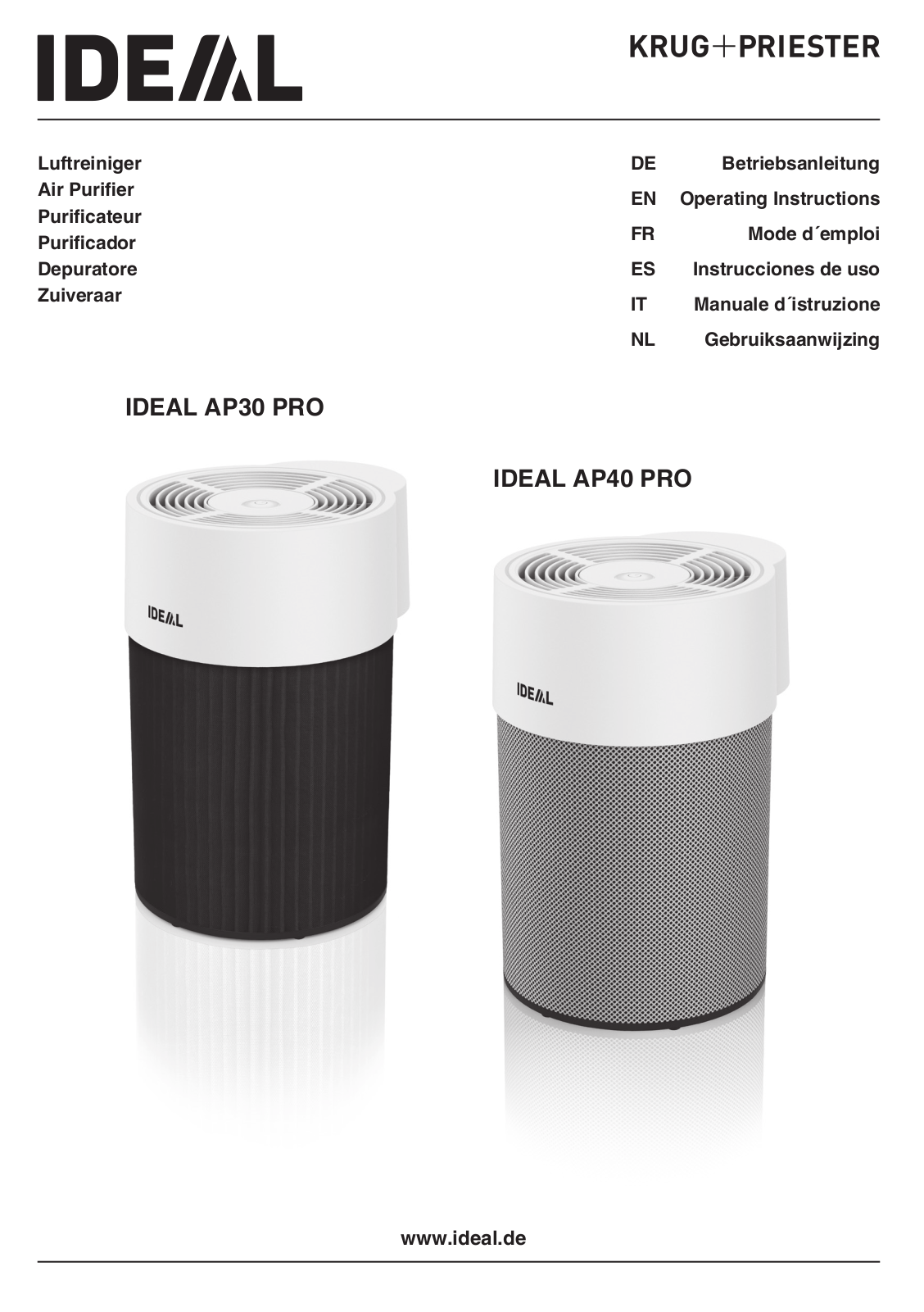 Ideal AP40 Pro operation manual