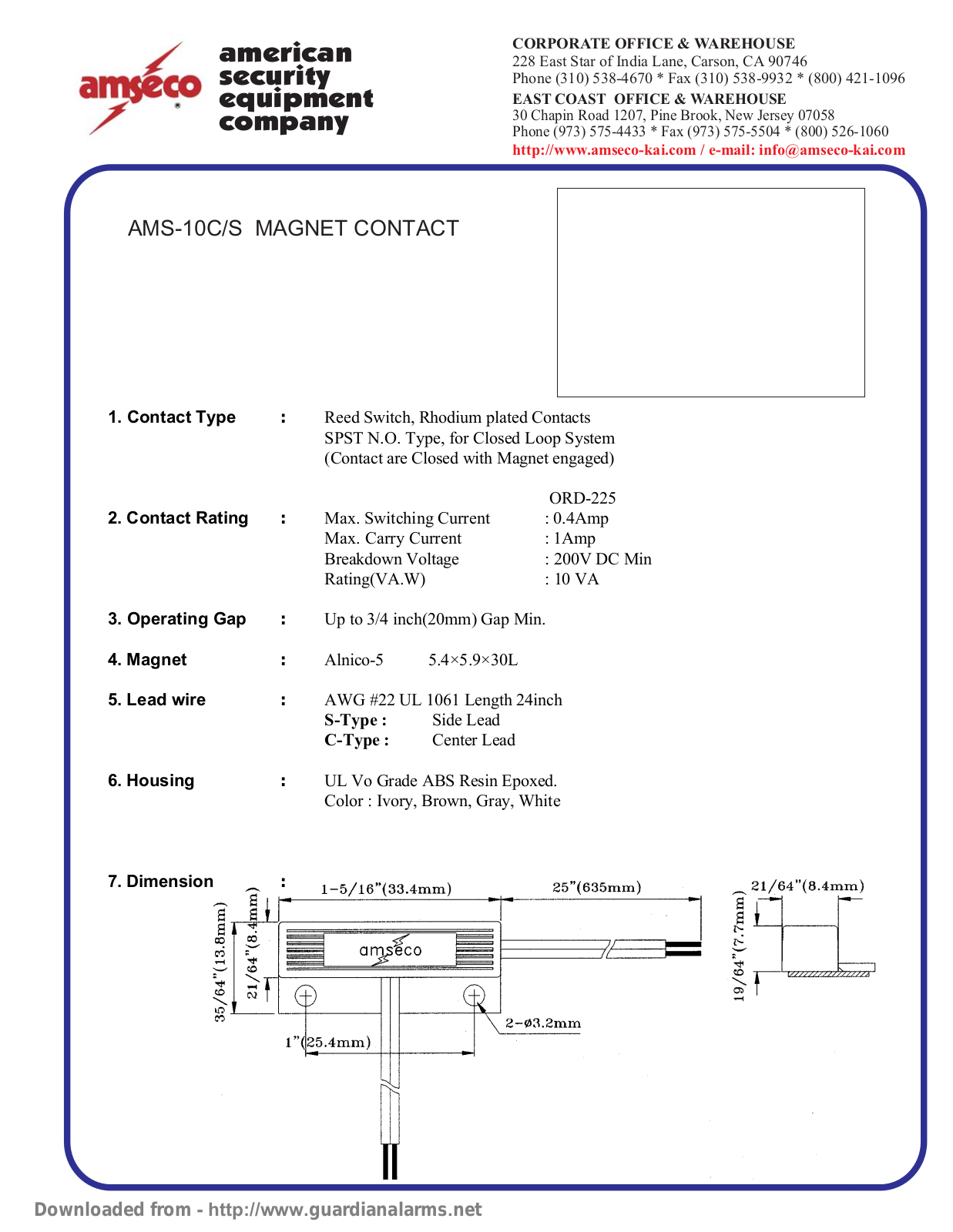 Amseco AMS-10CS User Guide - ManualMachine.com