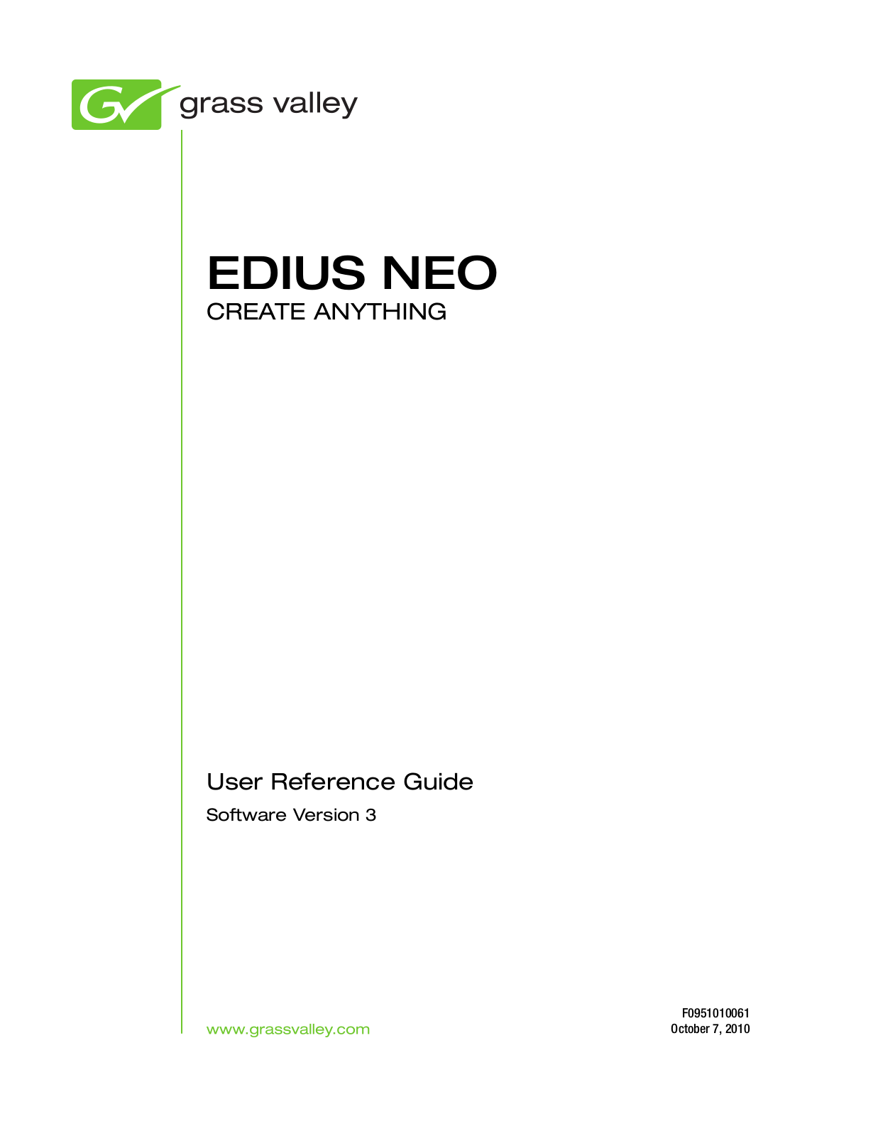 Grass Valley EDIUS Neo 3 User Manual