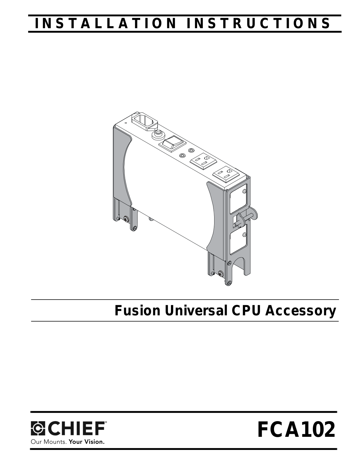 CHIEF FCA102 User Manual