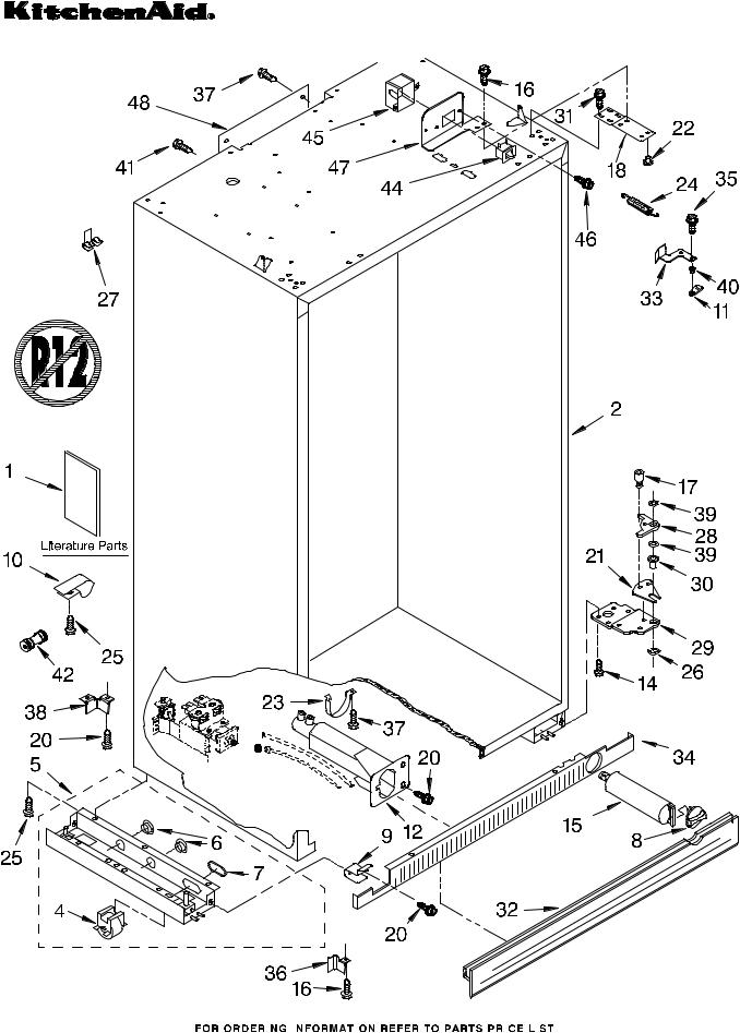 KitchenAid KSSS36QKX02 Parts List