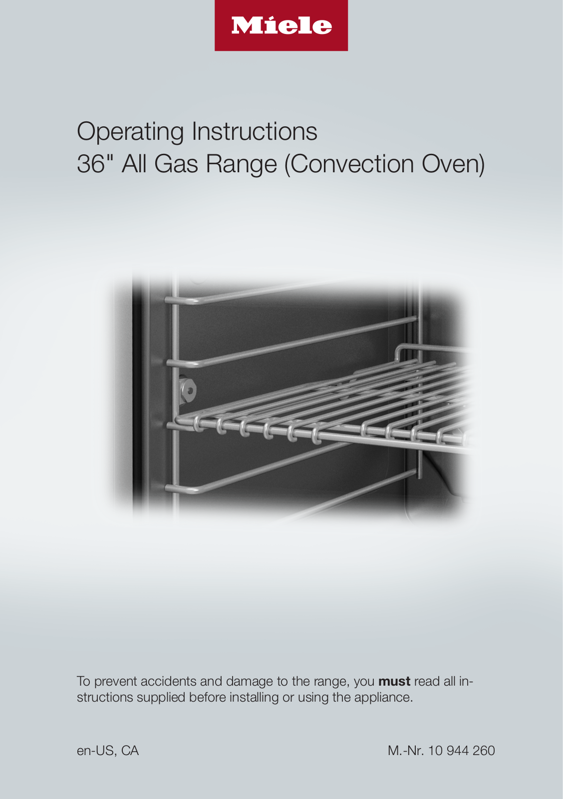 Miele HR11361GDLP Oven Manual