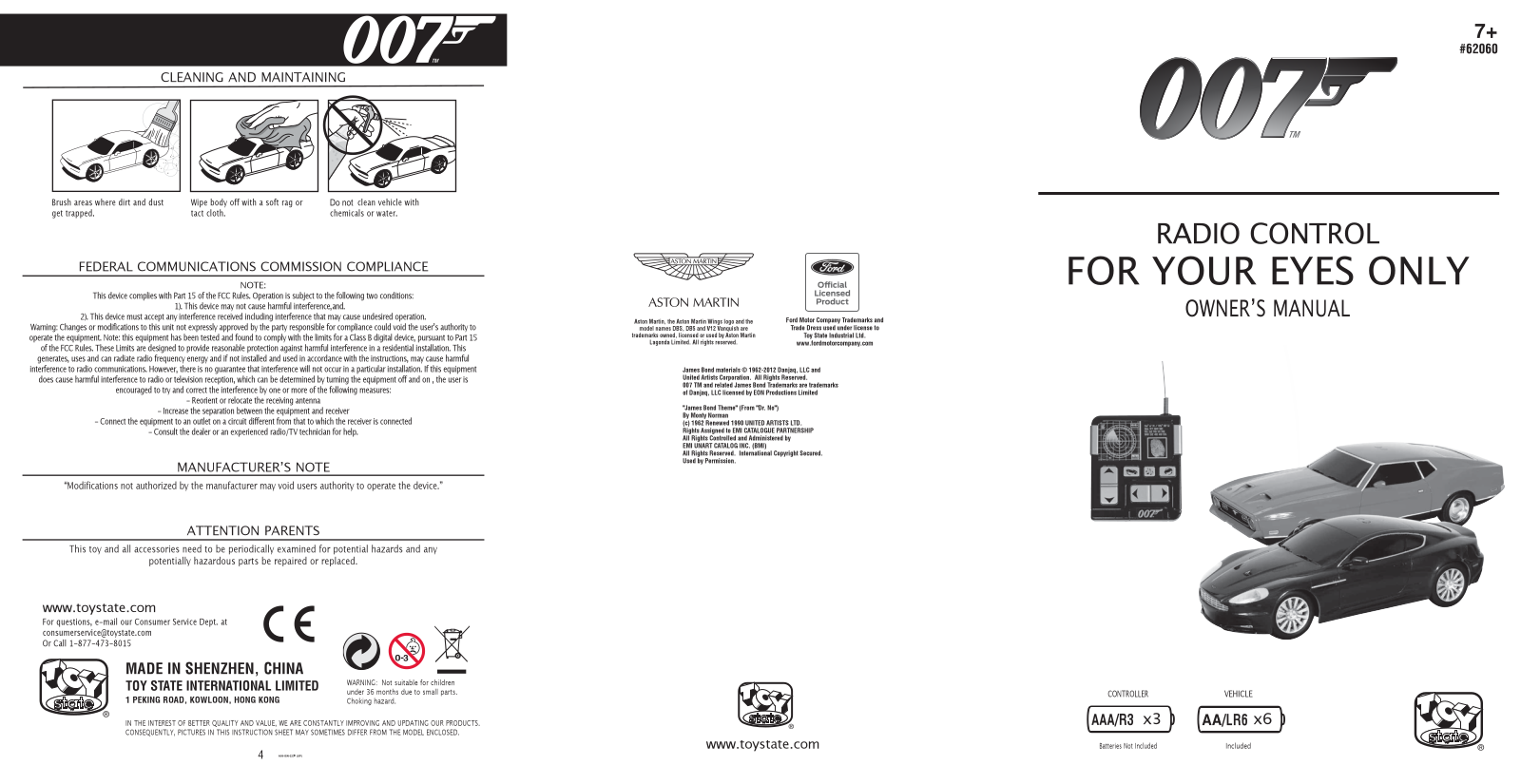 Toy State 62060F27 User Manual