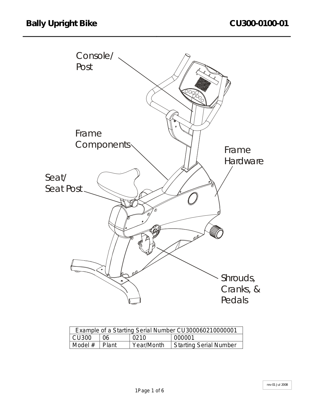 Life Fitness CU300-0100-01 User Manual