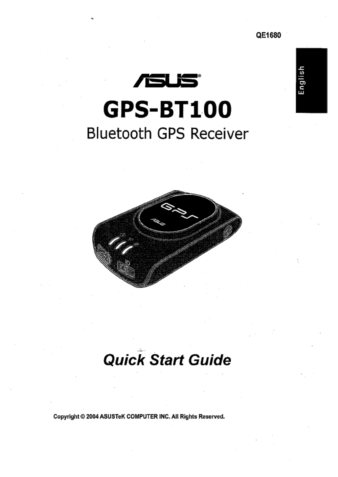 ASUSTeK Computer GPSBT100 Users Manual