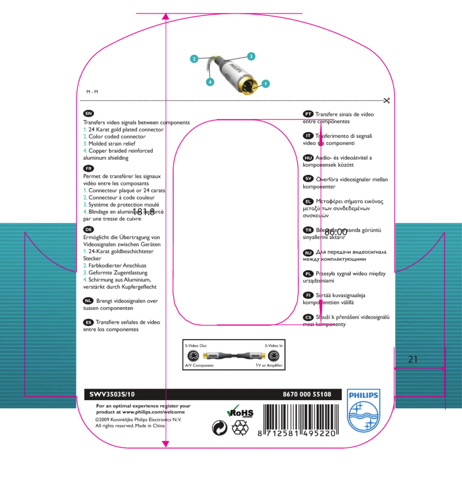 Philips SWV3503S/10 Instructions manual