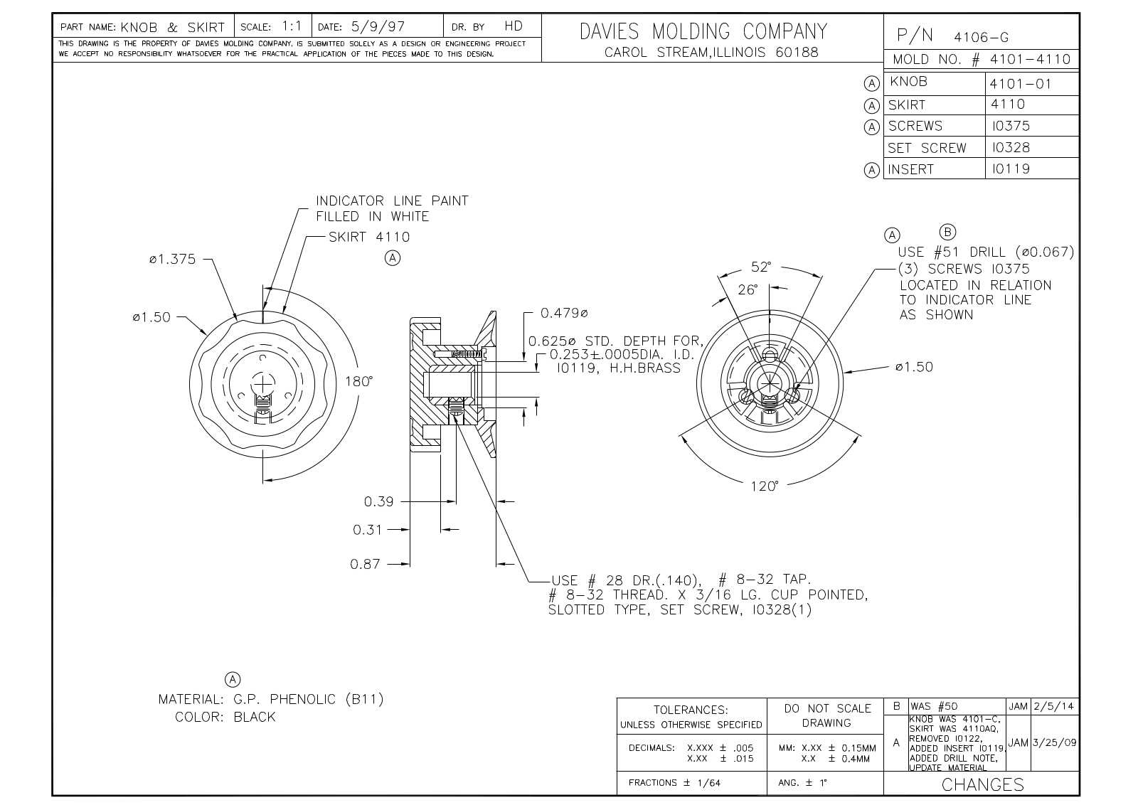 Davies Molding 4106-G Reference Drawing