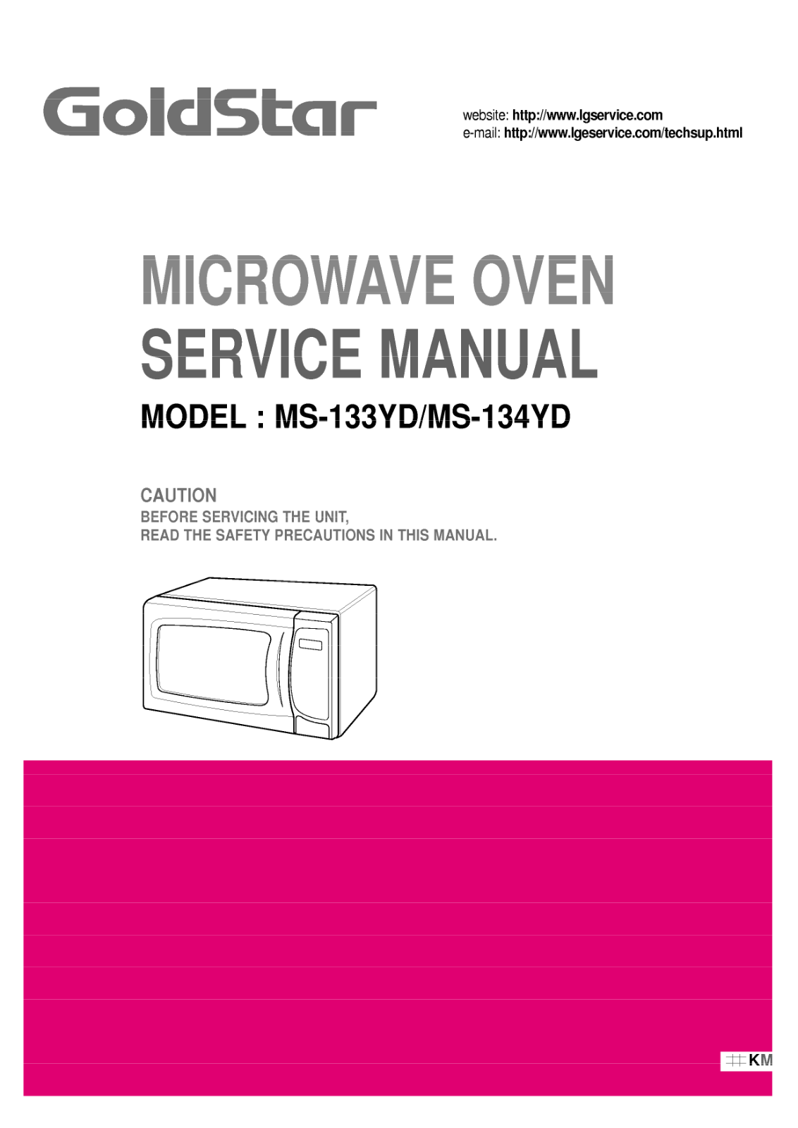 Goldstar Ms-133yd Service Manual