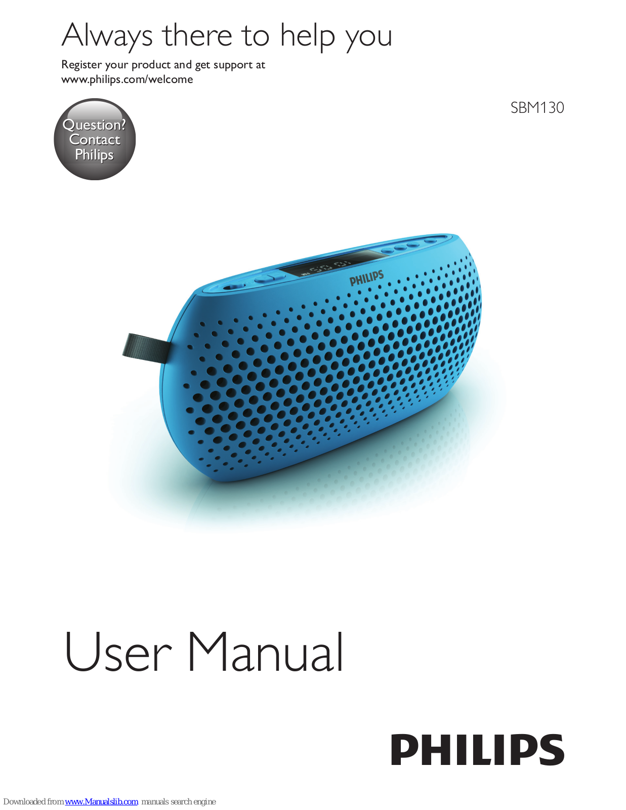 Philips SBM130ORG/00, SBM130BLU/00 User Manual - ManualMachine.com