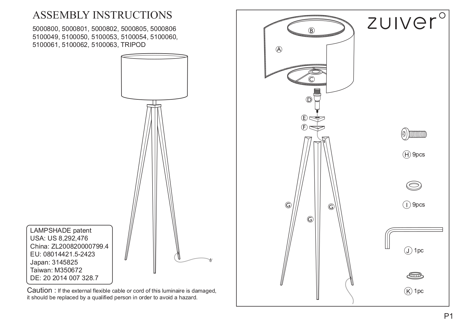 Zuiver ZIVE1396 Installation & Assembly - ManualMachine.com