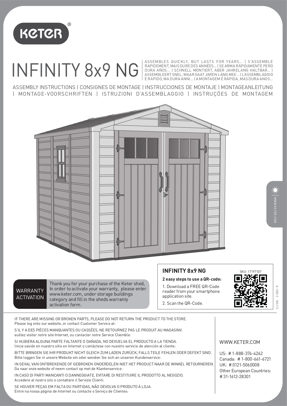 Keter Infinity 8X9 NG User Manual