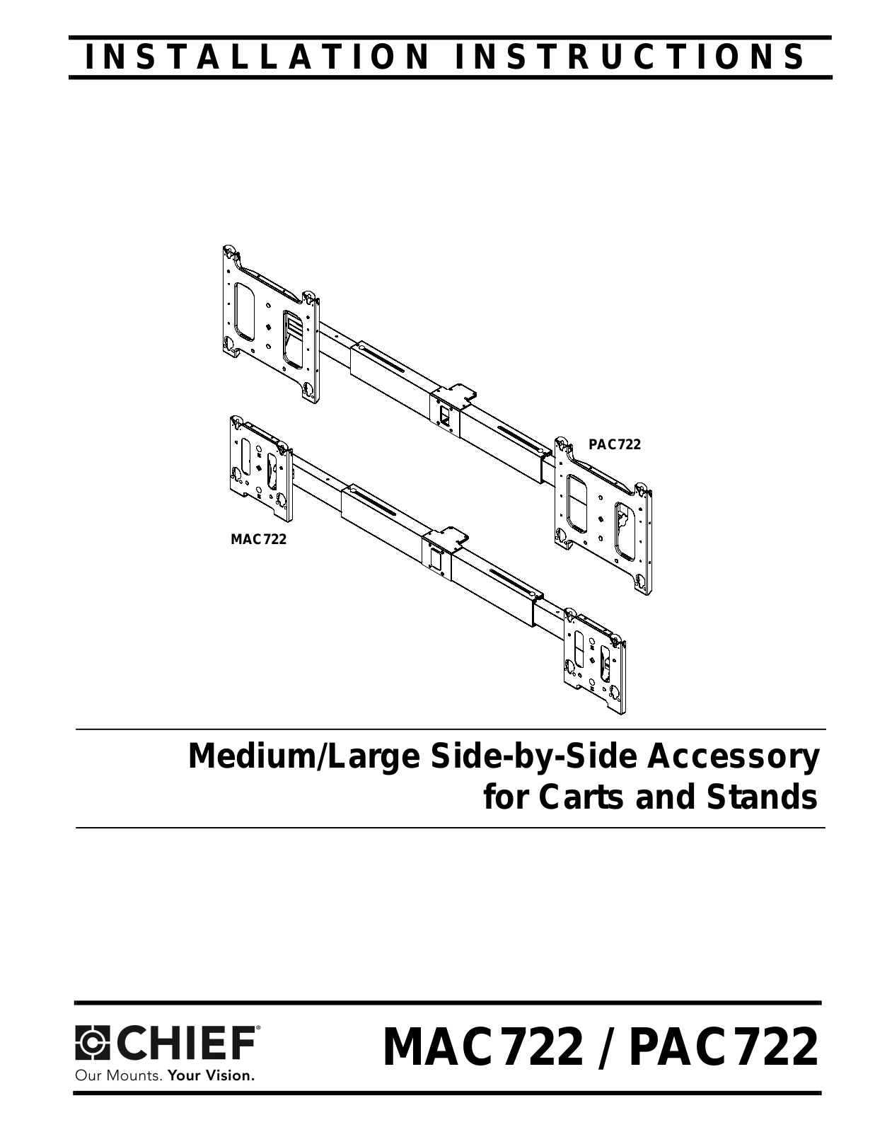 CHIEF PAC722 User Manual