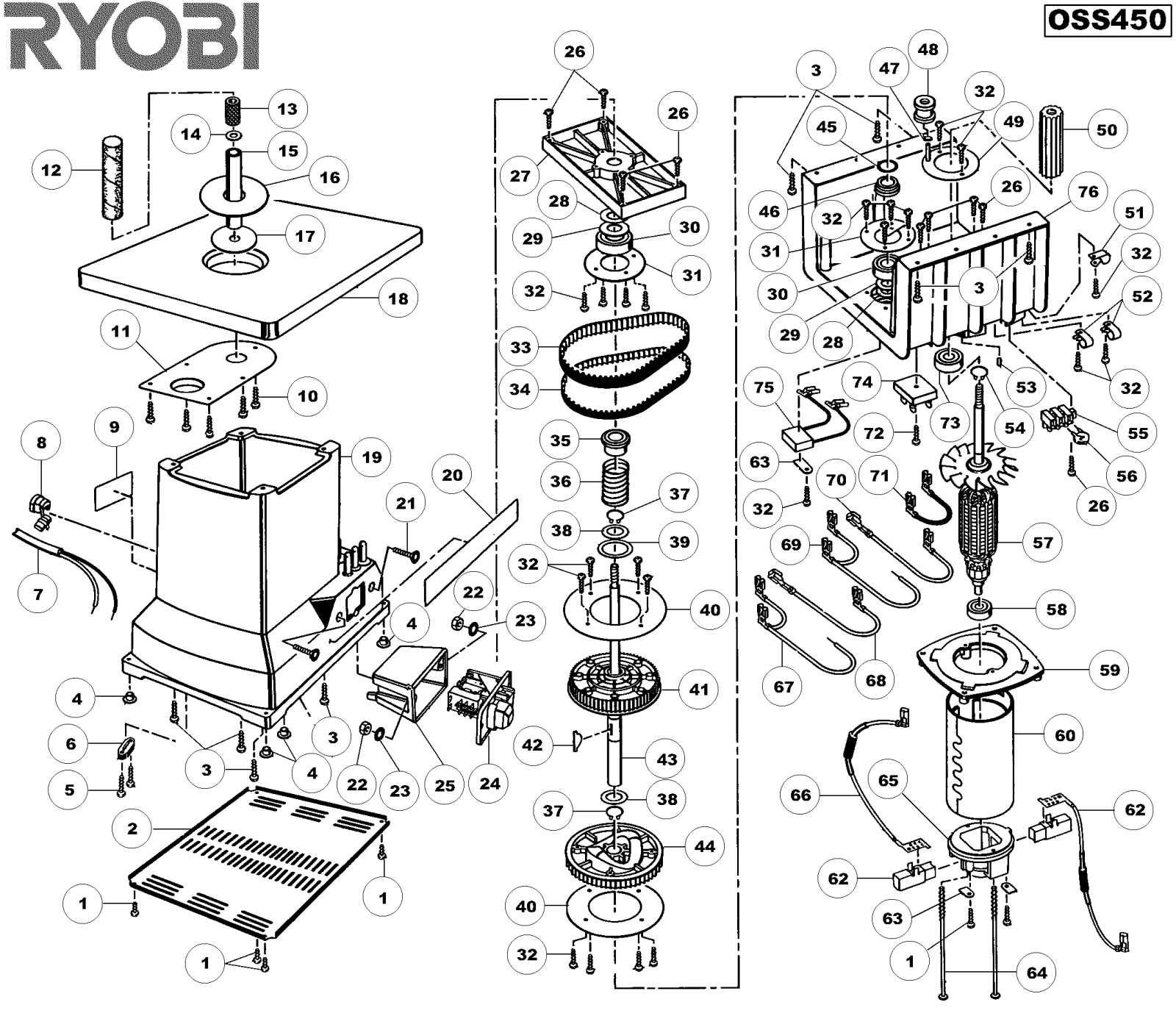 Ryobi OSS450 User Manual