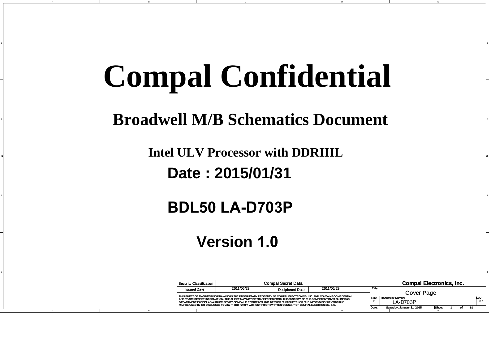 Compal LA-d703p Schematic