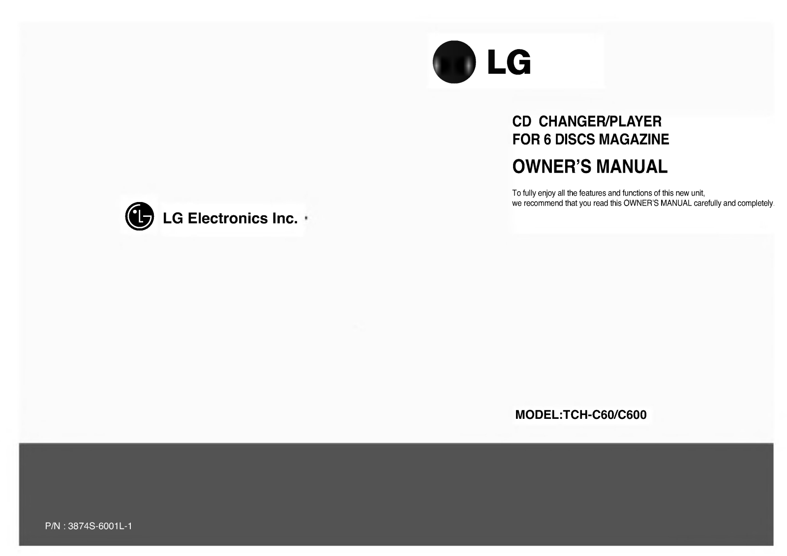 LG TCH-C600 User Manual