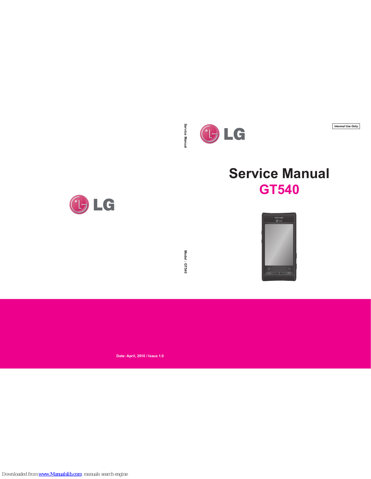 LG GT540 Service Manual