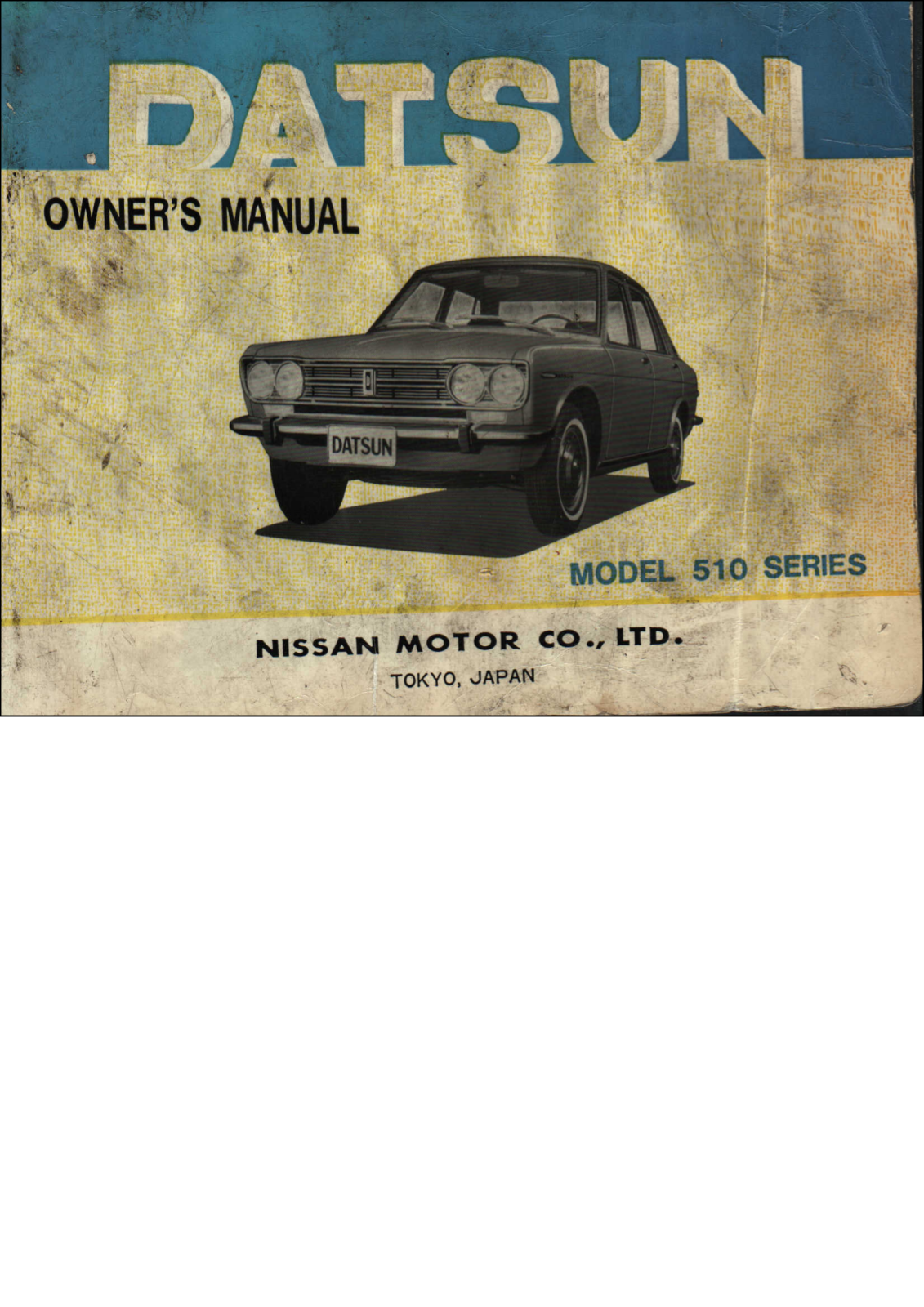 Nissan Bluebird 1969 1970 User Manual