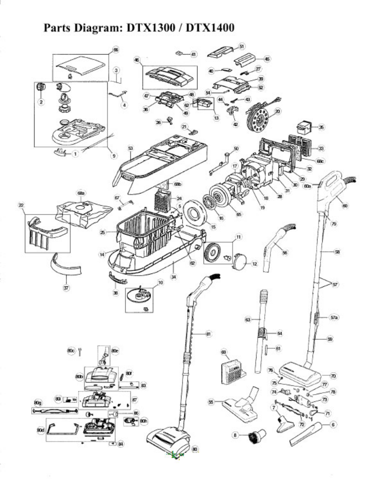 Oreck Dtx1400, Dtx1300 Owner's Manual