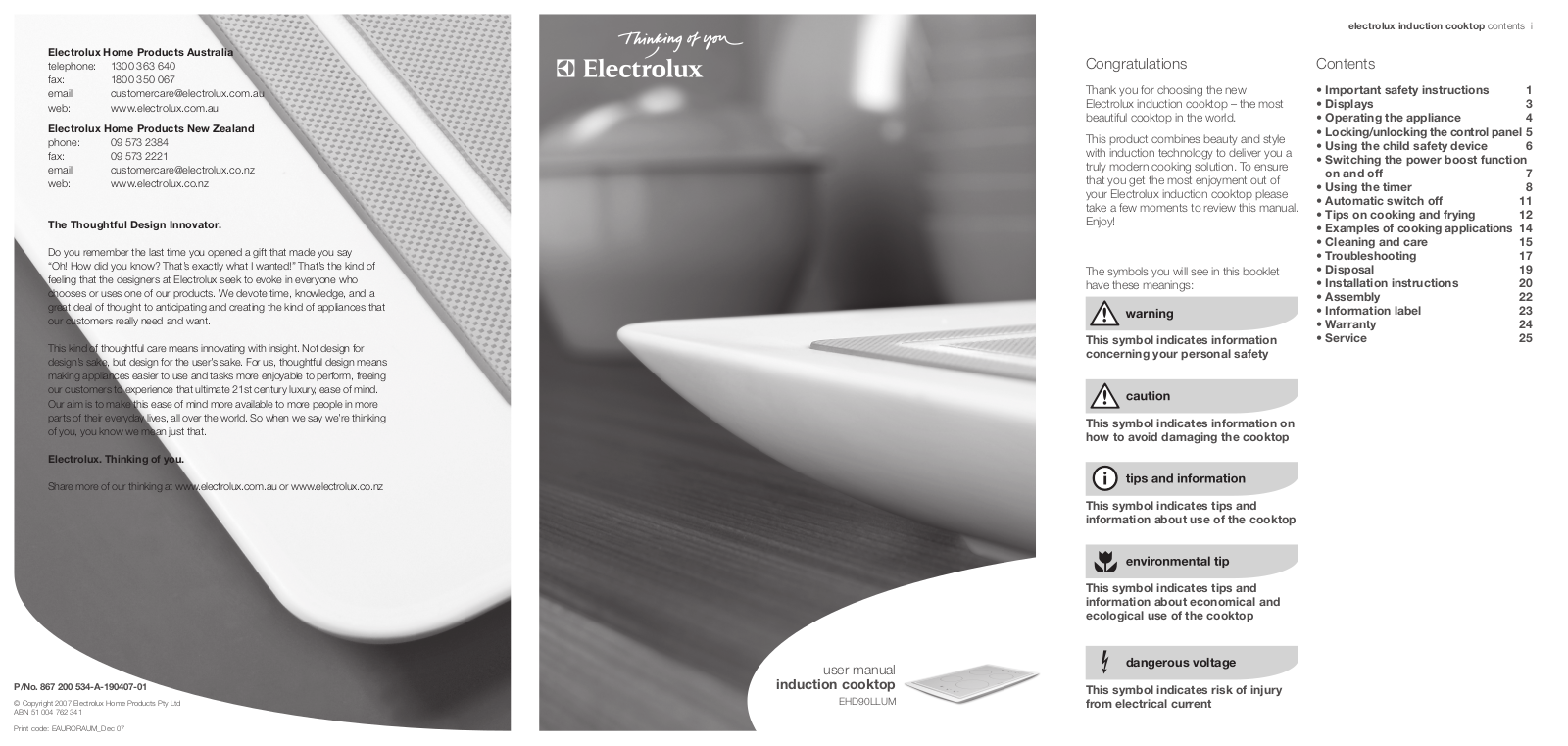 Electrolux EHD90LLUM User Manual