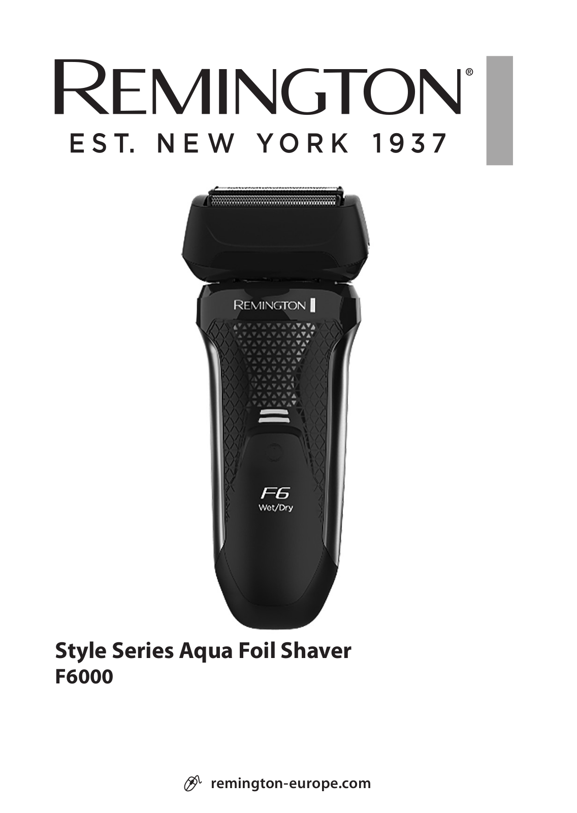 REMINGTON Style Series Aqua F6000 User guide - ManualMachine.com