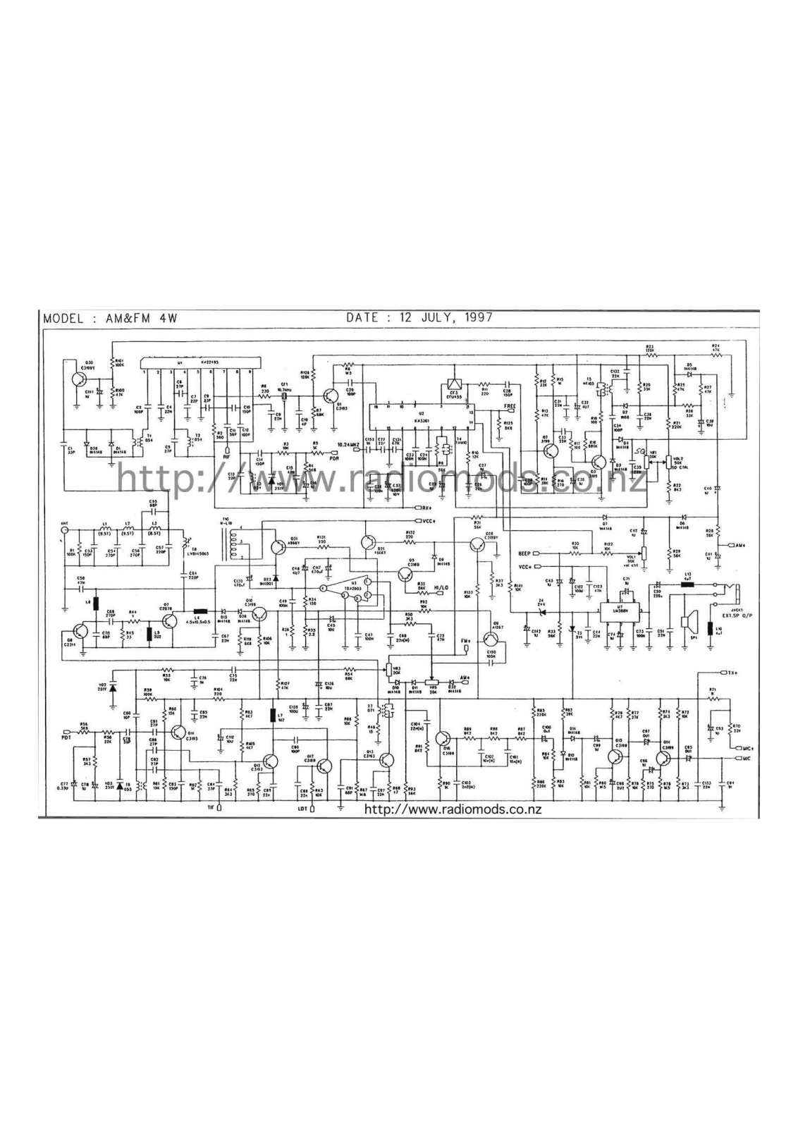 Midland Alan39 Schematic