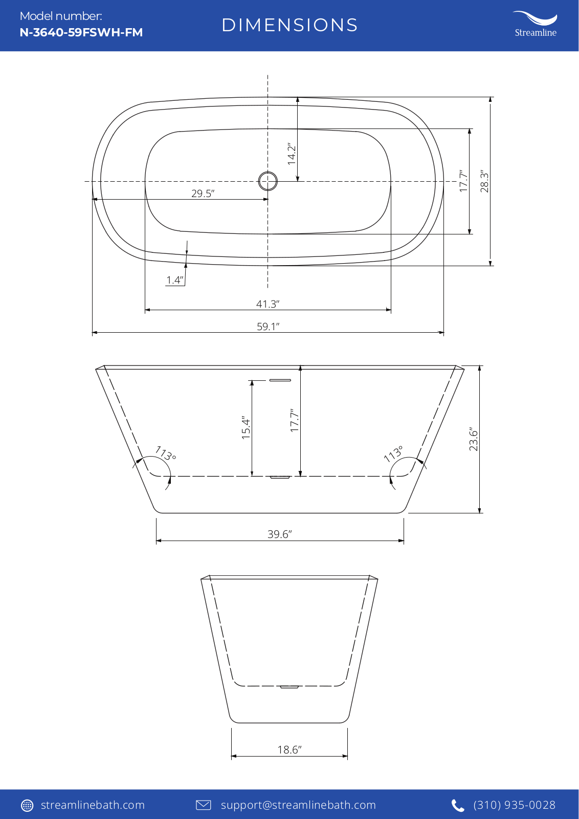 Streamline Bath SLBH7793 Specifications - ManualMachine.com