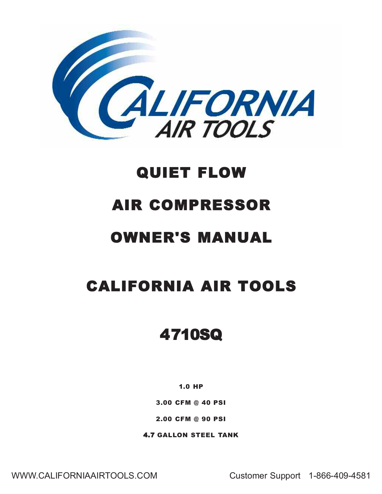 California air tools 4710SQ User Manual