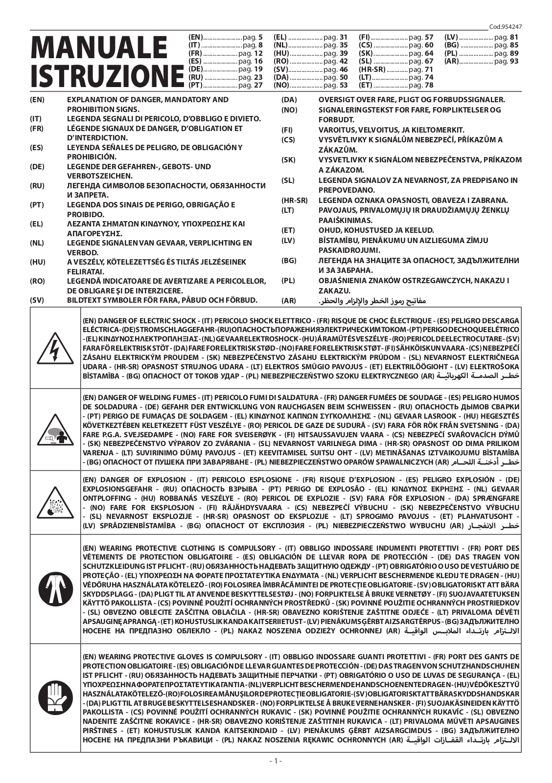 Telwin TECNICA 171-S 230V ACX KUNSTSTOFF KOFFER Service Manual