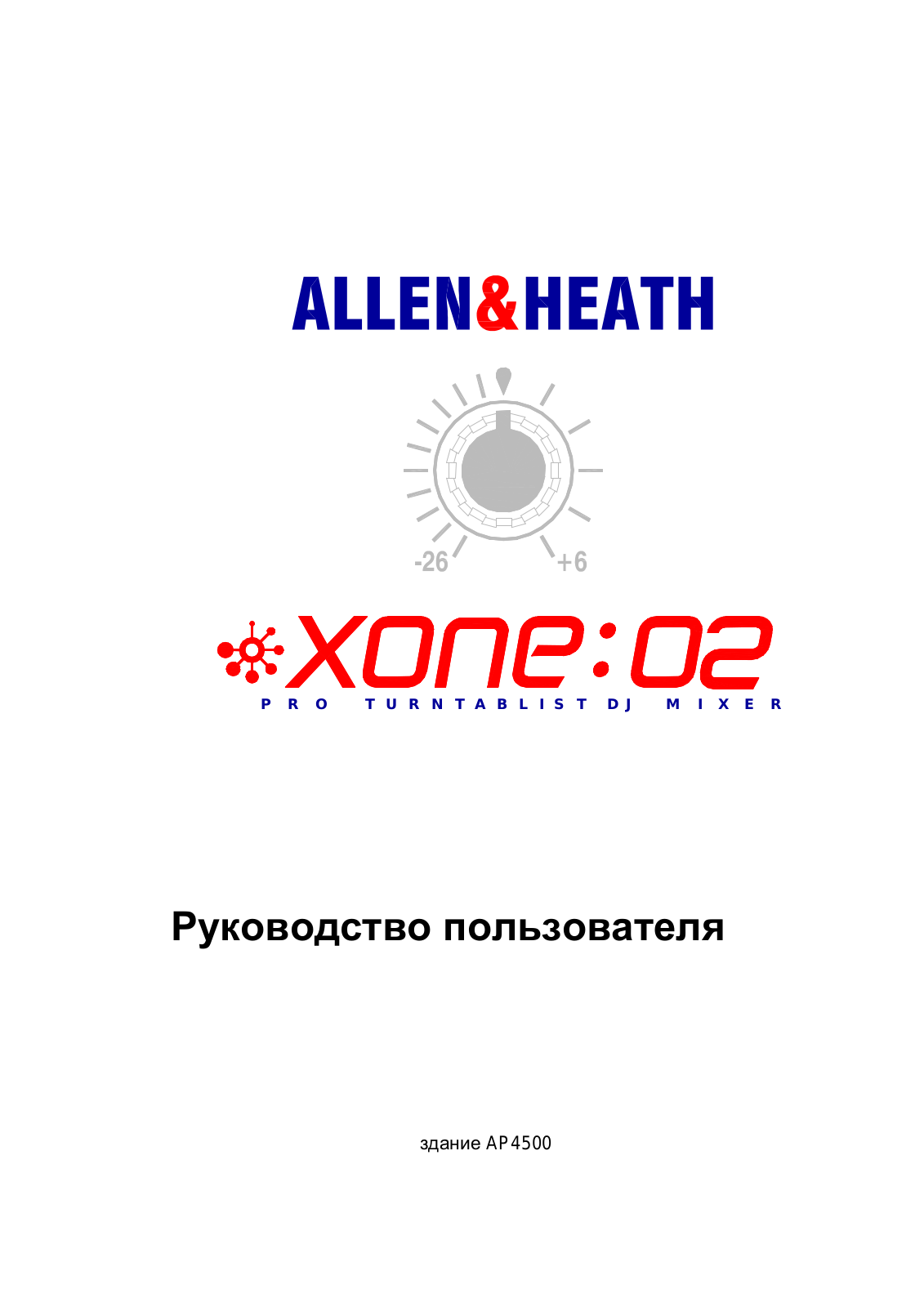 Allen & heath XONE:02 User Manual